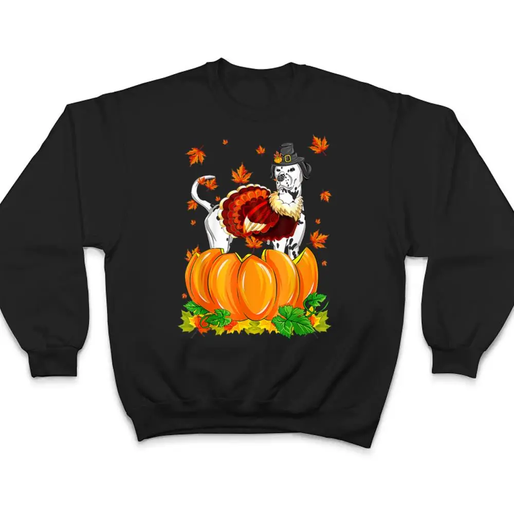 Dalmatian-Dog-Thanksgiving-Turkey-Fall-Autumn-Pumpkin-T-Shirt-4 Dalmatian Dog Thanksgiving Turkey Fall Autumn Pumpkin T Shirt