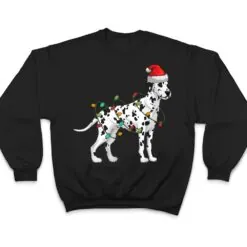 Dalmatian Santa Hat Lights Funny Christmas Pajama Dog Lover T Shirt Dalmatian Santa Hat Lights Funny Christmas Pajama Dog Lover T Shirt