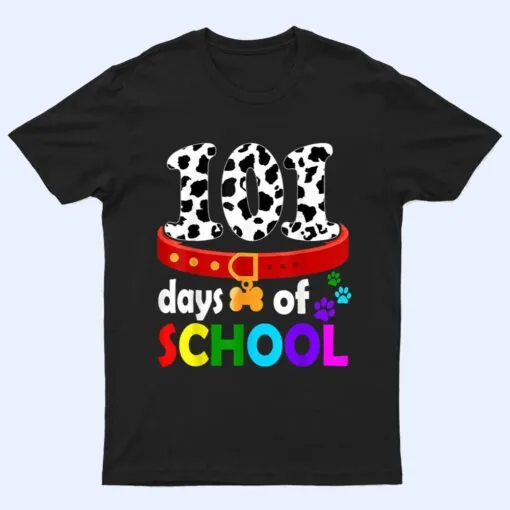 Dalmation Dog 101 Days Of School Teachers T Shirt