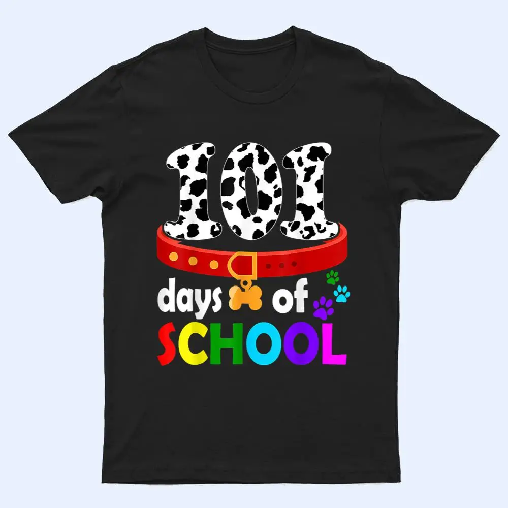 Dalmation Dog 101 Days Of School Teachers T Shirt Dalmation Dog 101 Days Of School Teachers T Shirt