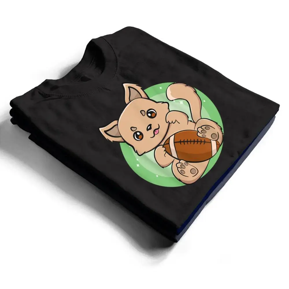Dingo-With-Football-Team-Sport-Chibi-Anime-Dog-T-Shirt-1 Dingo With Football Team Sport Chibi Anime Dog T Shirt