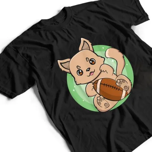 Dingo With Football Team Sport Chibi Anime Dog T Shirt