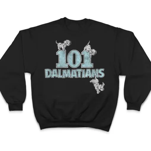 Disney 101 Dalmatians Puppies Climbing Logo T Shirt