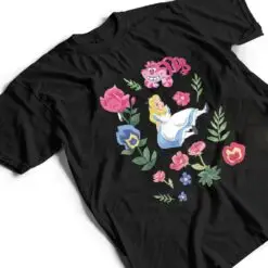 Disney Alice in Wonderland Alice Cheshire Cat Floral T Shirt Disney Alice in Wonderland Alice Cheshire Cat Floral T Shirt