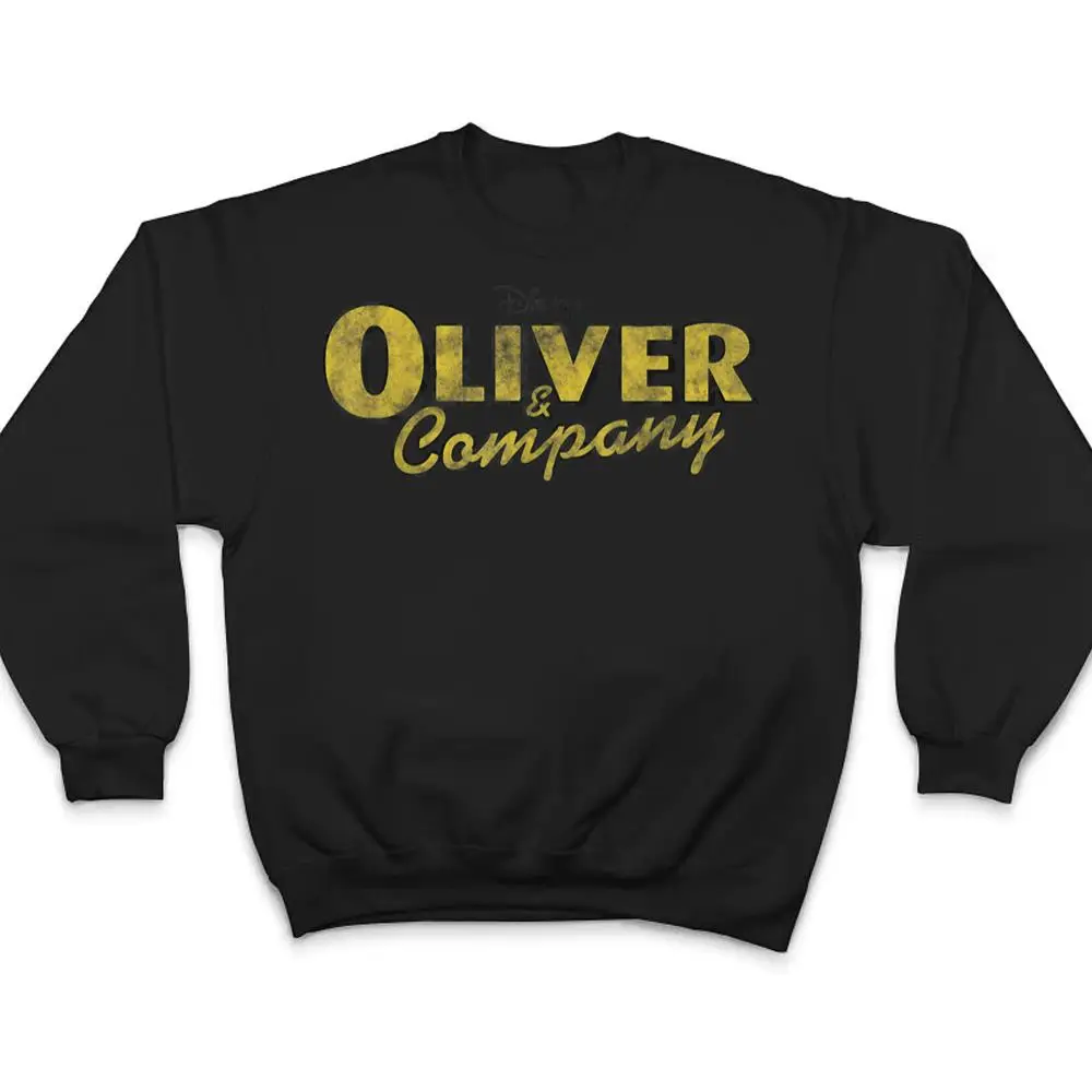 Disney-Oliver-Company-Yellow-Title-Logo-T-Shirt-4 Disney Oliver & Company Yellow Title Logo T Shirt