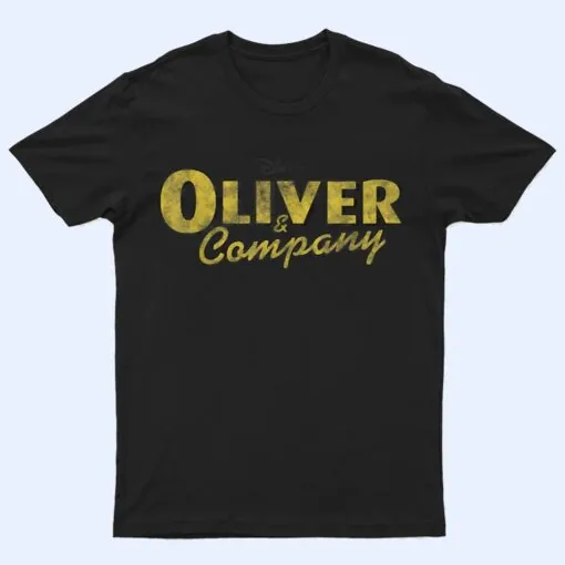 Disney Oliver & Company Yellow Title Logo T Shirt