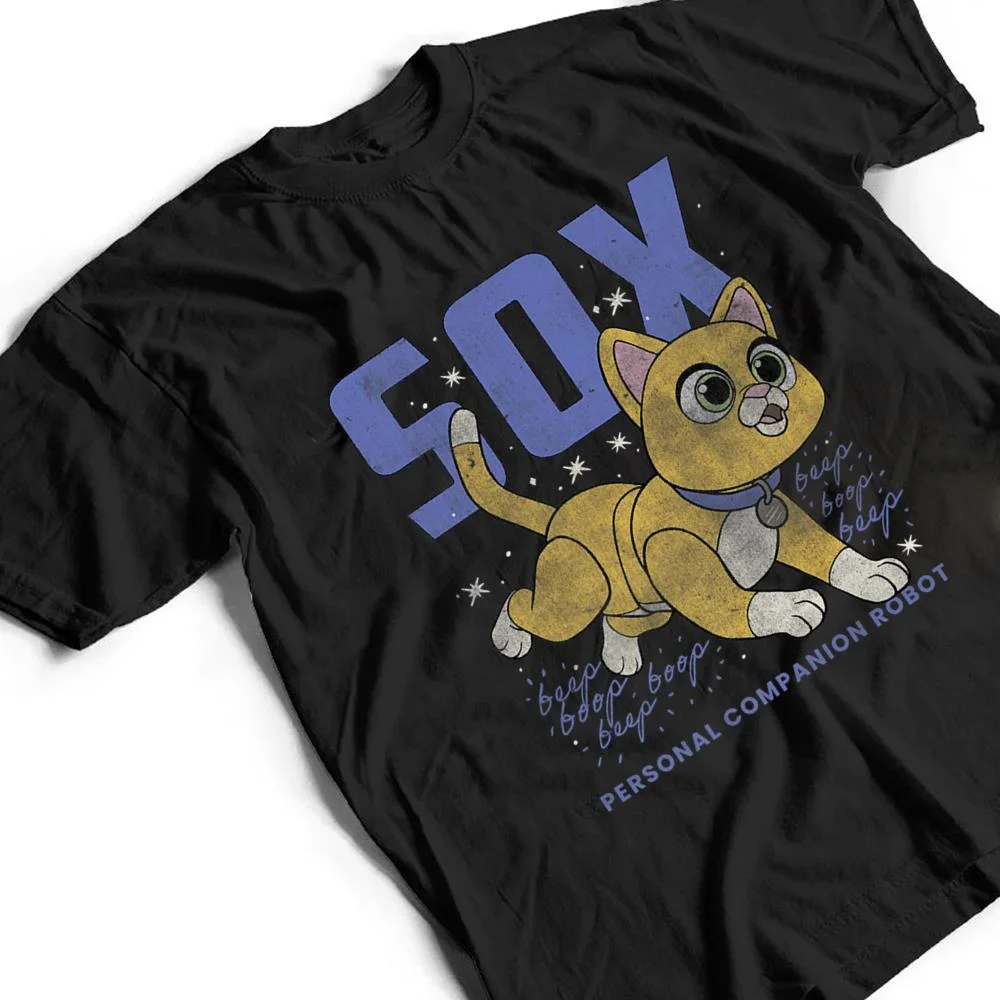 Disney-Pixar-Lightyear-Sox-Retro-Cat-Robot-Poster-T-Shirt-2 Disney Pixar Lightyear Sox Retro Cat Robot Poster T Shirt