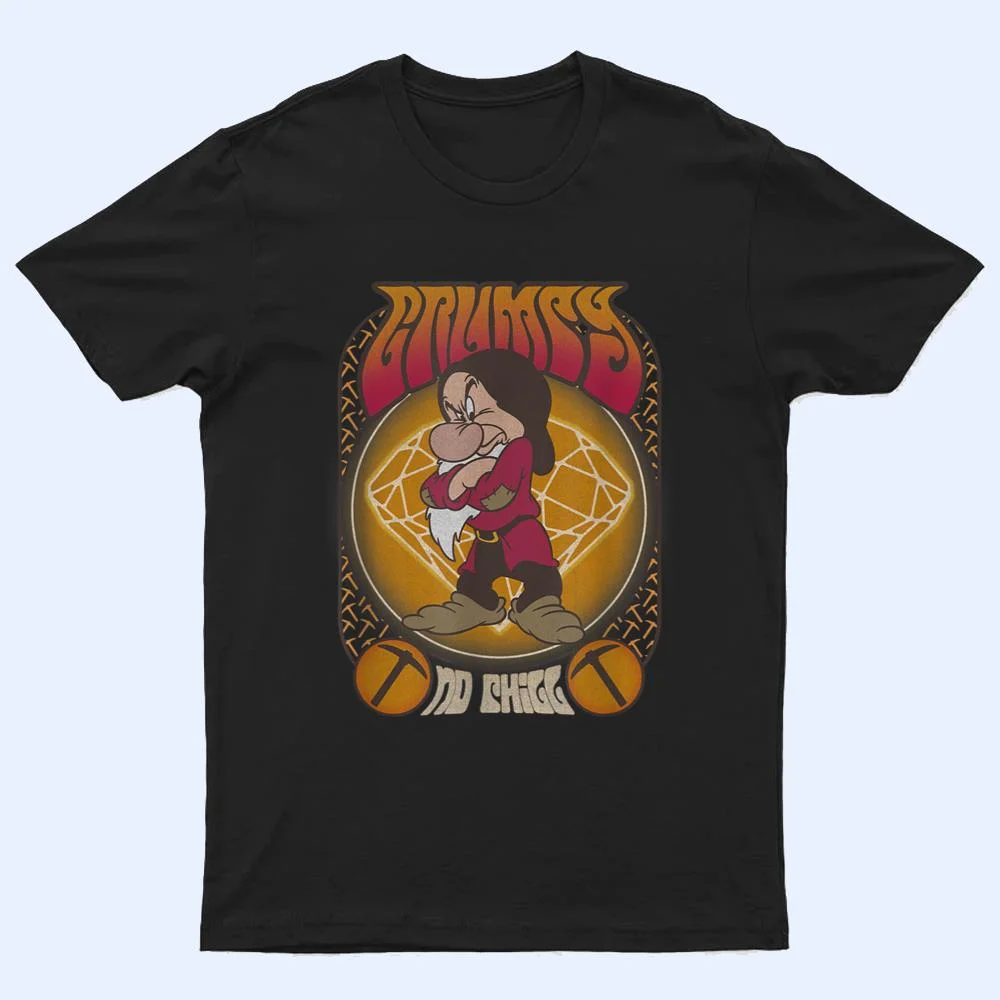 Disney Snow White & The Seven Dwarfs Grumpy Seventies Poster T Shirt Disney Snow White & The Seven Dwarfs Grumpy Seventies Poster T Shirt