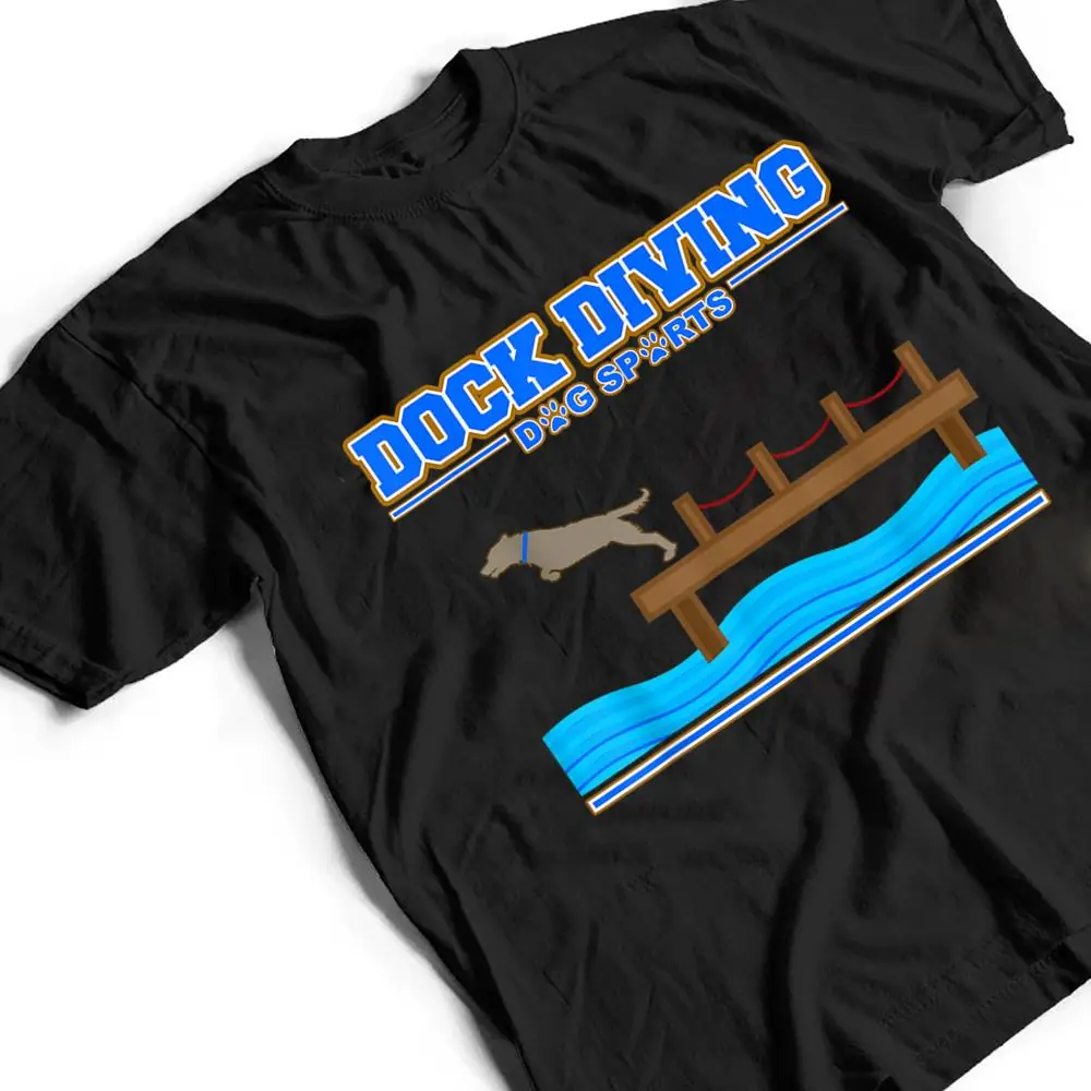 Dock-Diving-Dog-Sports-T-Shirt-2 Dock Diving Dog Sports T Shirt