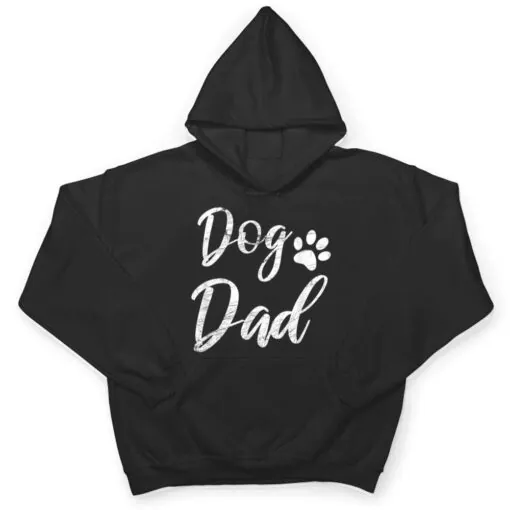 Dog Dad - Vintage Distressed Design - Funny Dog Paw T Shirt