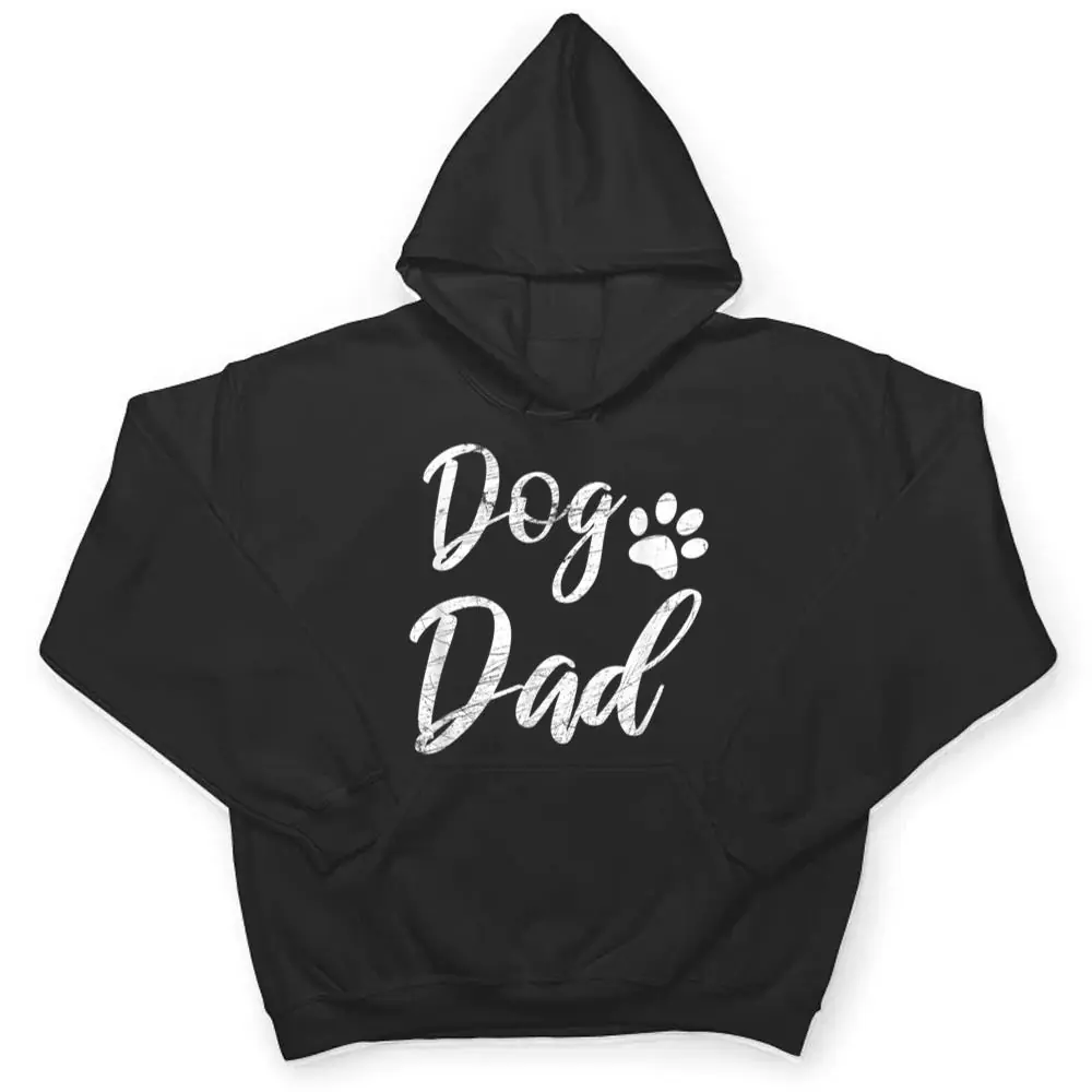 Dog-Dad-Vintage-Distressed-Design-Funny-Dog-Paw-T-Shirt-3 Dog Dad - Vintage Distressed Design - Funny Dog Paw T Shirt