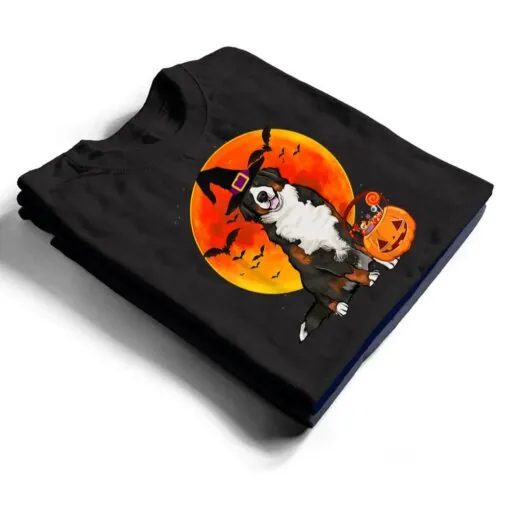 Dog Halloween Bernese Mountain Dog Jack O Lantern Pumpkin T Shirt