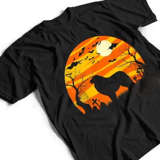 Dog Halloween Great Pyrenees Dog Jack O Lantern Pumpkin T Shirt