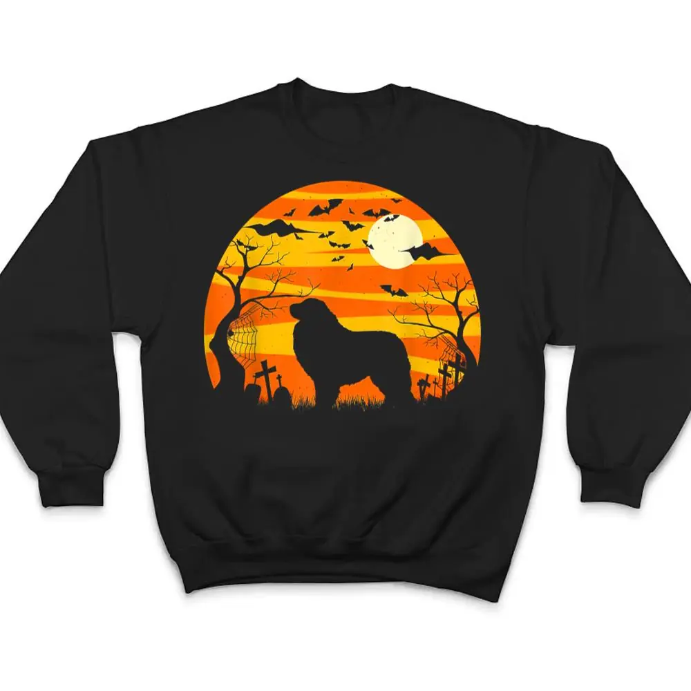 Dog-Halloween-Great-Pyrenees-Dog-Jack-O-Lantern-Pumpkin-T-Shirt-4 Dog Halloween Great Pyrenees Dog Jack O Lantern Pumpkin T Shirt