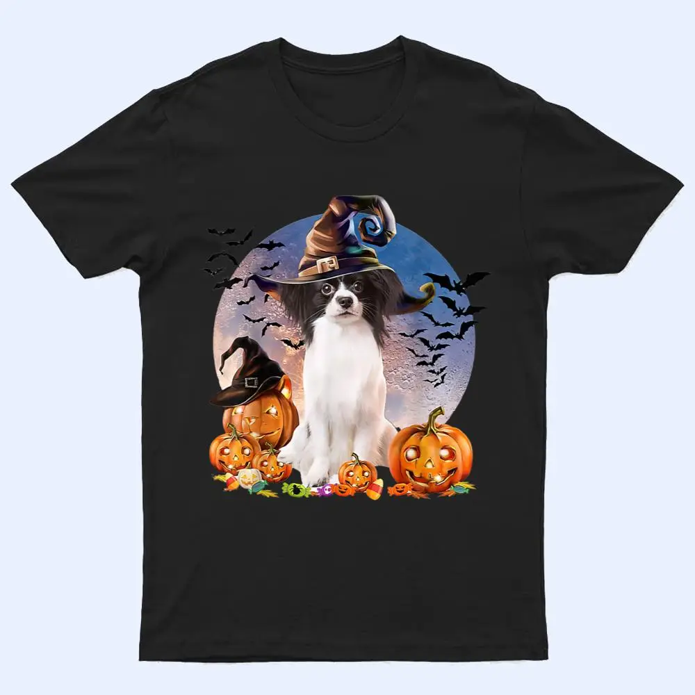 Dog Halloween Papillon Jack O Lantern Pumpkin Moon T Shirt Dog Halloween Papillon Jack O Lantern Pumpkin Moon T Shirt