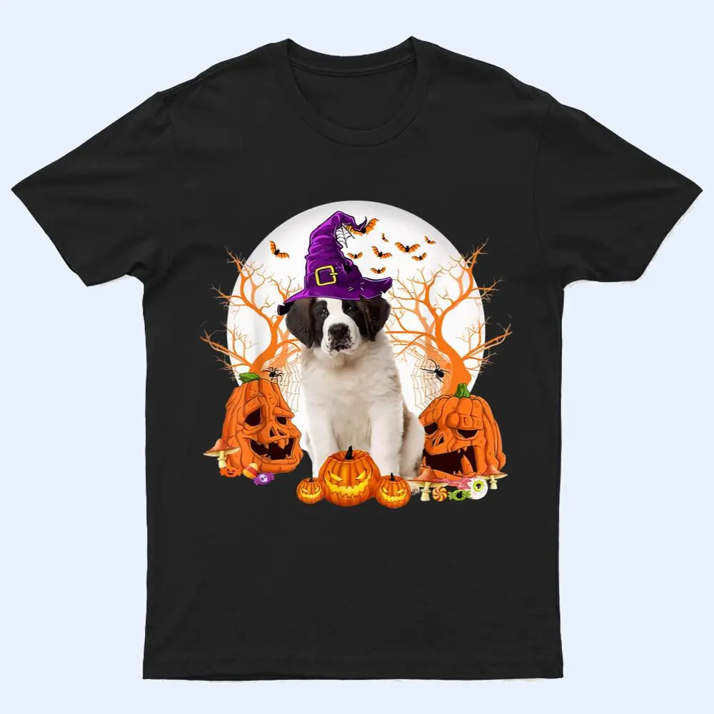 Dog Halloween Saint Bernard Dog Jack O Lantern Pumpkin T Shirt Dog Halloween Saint Bernard Dog Jack O Lantern Pumpkin T Shirt