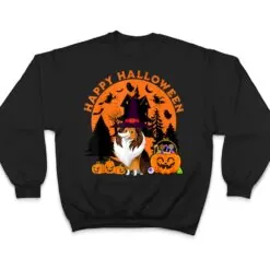 Dog Halloween sheltie Dog Scary Pumpkin T Shirt Dog Halloween sheltie Dog Scary Pumpkin T Shirt