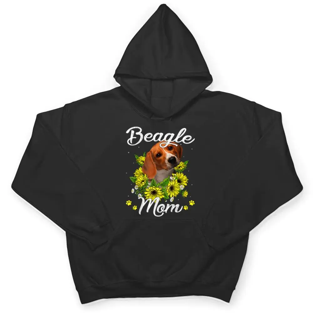Dog-Mom-Mothers-Day-Gift-Sunflower-Beagle-Mom-T-Shirt-3 Dog Mom Mother's Day Gift Sunflower Beagle Mom T Shirt