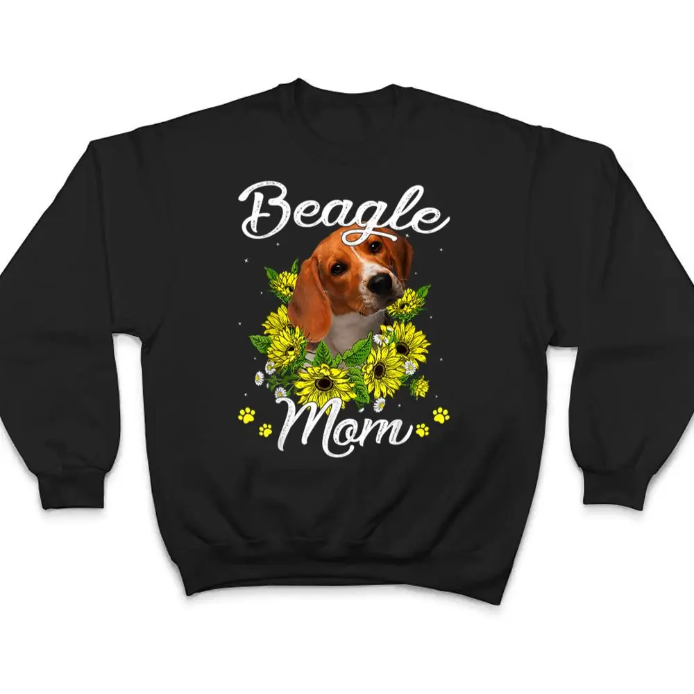 Dog-Mom-Mothers-Day-Gift-Sunflower-Beagle-Mom-T-Shirt-4 Dog Mom Mother's Day Gift Sunflower Beagle Mom T Shirt