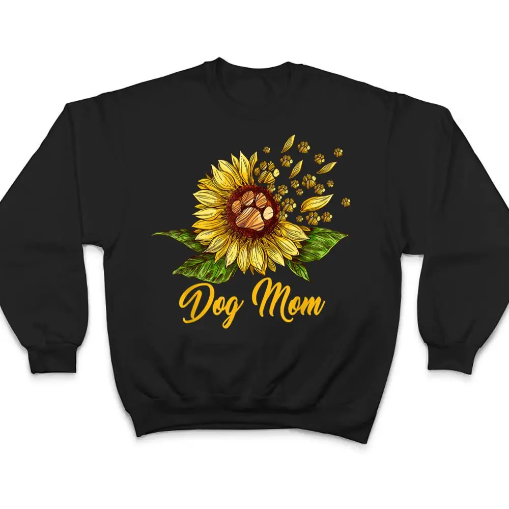 Dog-Mom-Sunflowers-Dog-Lover-For-Mothers-Day-T-Shirt-4 Dog Mom Sunflowers Dog Lover For Mother's Day T Shirt