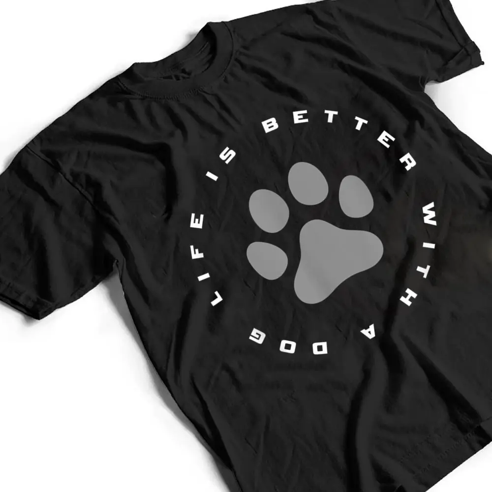 Dog-Paw-Print-T-Shirt-2 Dog Paw Print T Shirt