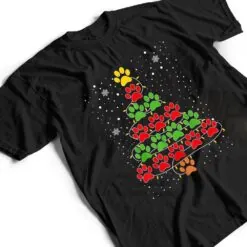 Dog Paws Christmas Tree Lights Xmas Dogs Lovers Pajama T Shirt Dog Paws Christmas Tree Lights Xmas Dogs Lovers Pajama T Shirt