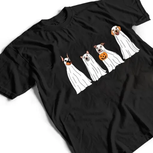 Dog Treat Or Treating Pajamas Jackolantern Ghost Halloween Ver 1 T Shirt