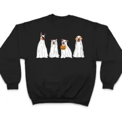 Dog Treat Or Treating Pajamas Jackolantern Ghost Halloween Ver 1 T Shirt Dog Treat Or Treating Pajamas Jackolantern Ghost Halloween Ver 1 T Shirt