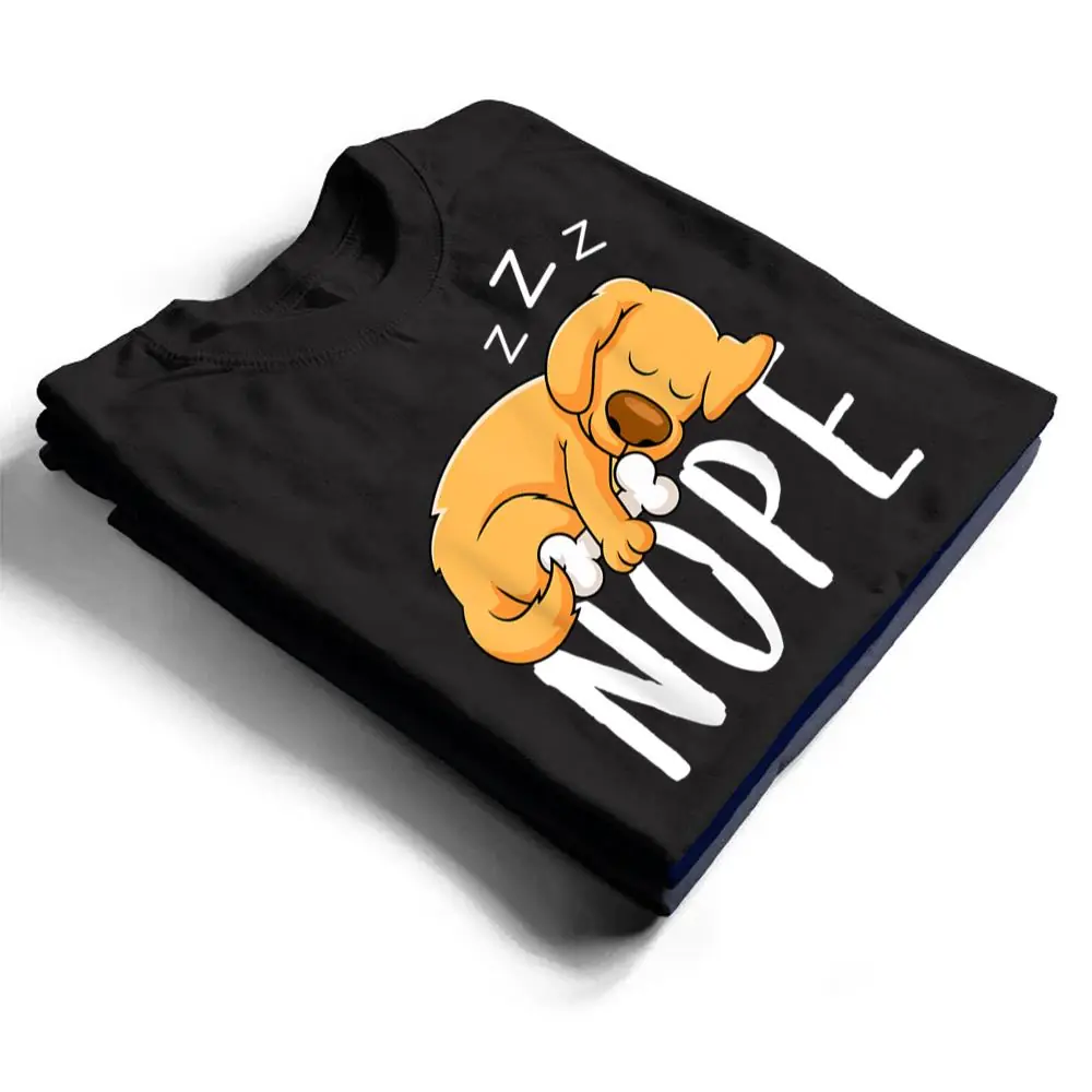 Dogs-365-Nope-Dog-Funny-Dog-Sleeping-T-Shirt-1 Dogs 365 Nope Dog Funny Dog Sleeping T Shirt