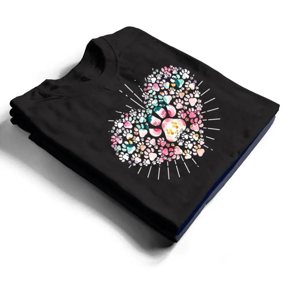 Dogs-365-Paw-Hearts-Dog-Lover-Hearts-Love-Animal-Rescue-T-Shirt-1 Dogs 365 Paw Hearts Dog Lover Hearts Love Animal Rescue T Shirt