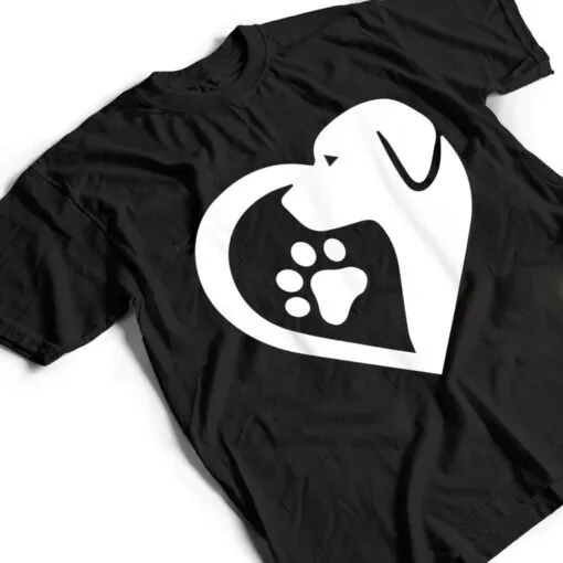 Dogs 365 Paw Rescue Animal Dog Heart Love Dog T Shirt