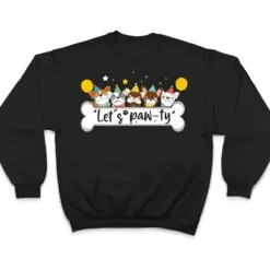 Dogs Mom Dog Birthday Cute Let's Pawty T Shirt