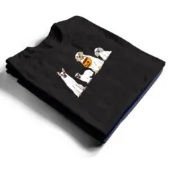 Dogs Wearing Ghost Costume Funny Dog Halloween T Shirt Dogs Wearing Ghost Costume Funny Dog Halloween T Shirt