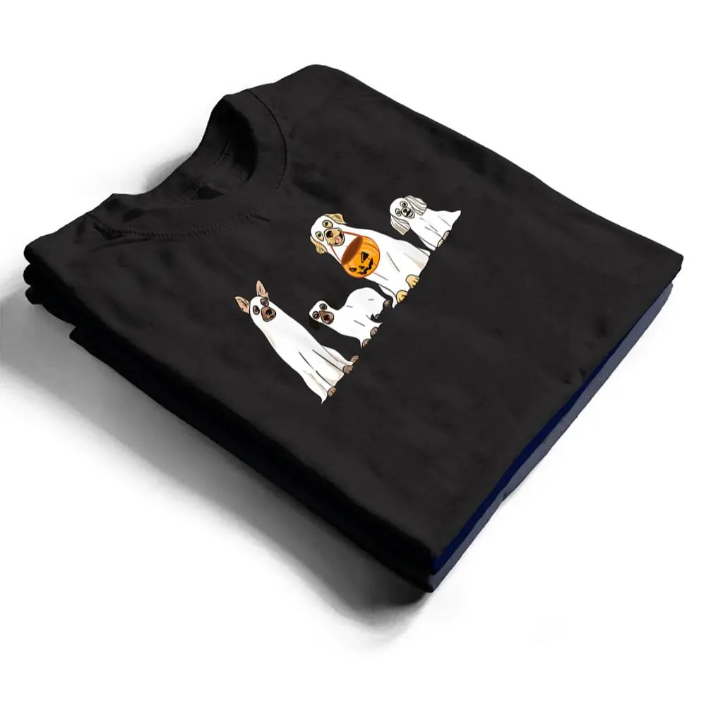 Dogs-Wearing-Ghost-Costume-Funny-Dog-Halloween-T-Shirt-1 Dogs Wearing Ghost Costume Funny Dog Halloween T Shirt