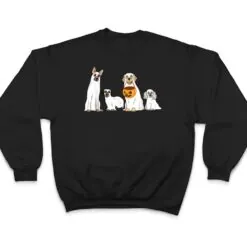 Dogs Wearing Ghost Costume Funny Dog Halloween T Shirt Dogs Wearing Ghost Costume Funny Dog Halloween T Shirt