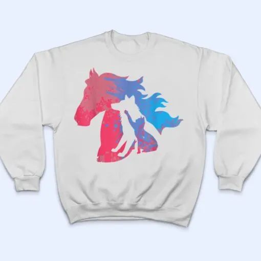 Dogs cats and horses pets design for animal protection T Shirt