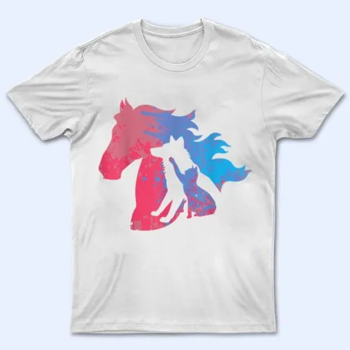 Dogs cats and horses pets design for animal protection T Shirt