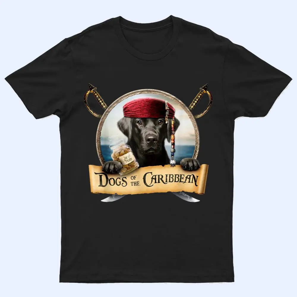 Dogs of the Caribbean - Cute Black Labrador Pirate T Shirt Dogs of the Caribbean - Cute Black Labrador Pirate T Shirt
