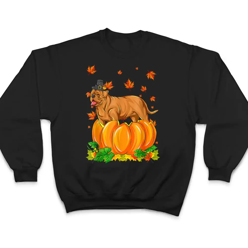 Dogue-De-Bordeaux-Dog-Happy-Thanksgiving-Pumpkin-Fall-Autumn-T-Shirt-4 Dogue De Bordeaux Dog Happy Thanksgiving Pumpkin Fall Autumn T Shirt