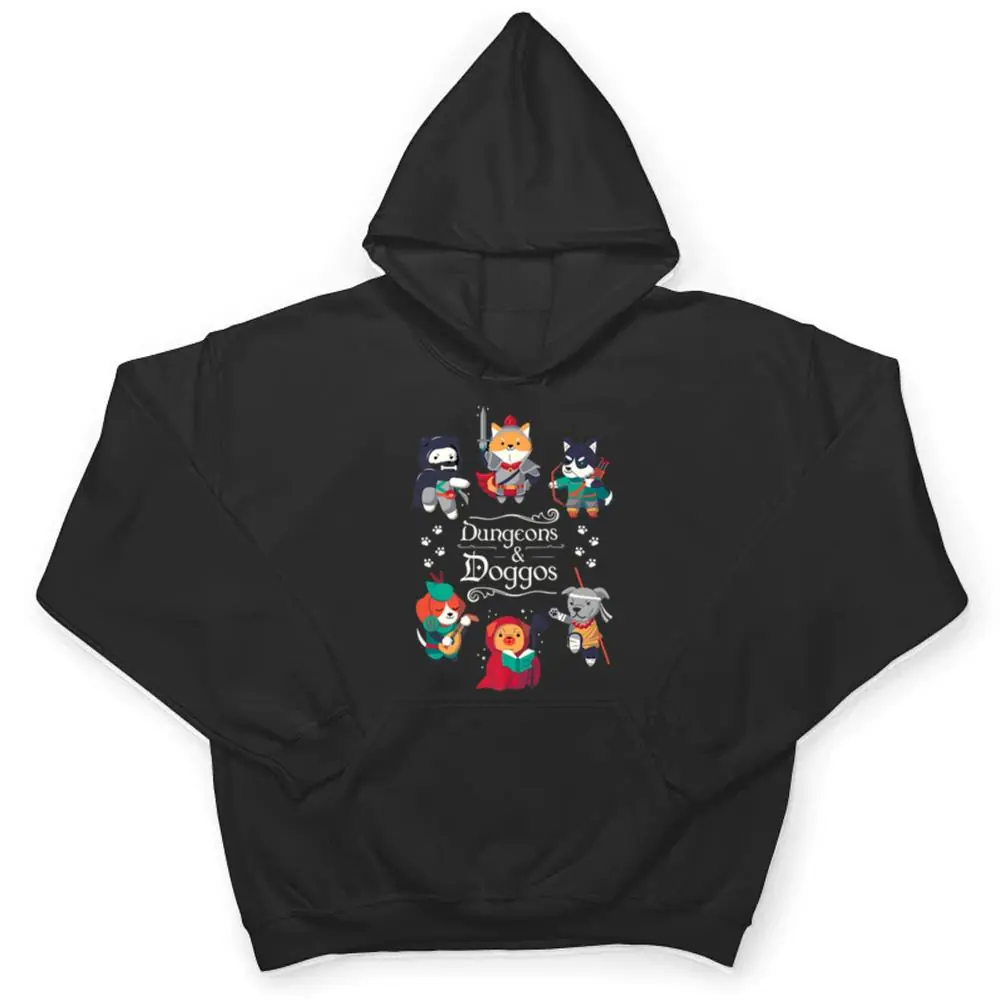 Dungeons-and-Doggos-RPG-D20-Dice-Nerdy-Fantasy-Gamer-Dog-T-Shirt-3 Dungeons and Doggos RPG D20 Dice Nerdy Fantasy Gamer Dog T Shirt