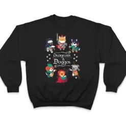 Dungeons and Doggos RPG D20 Dice Nerdy Fantasy Gamer Dog T Shirt Dungeons and Doggos RPG D20 Dice Nerdy Fantasy Gamer Dog T Shirt
