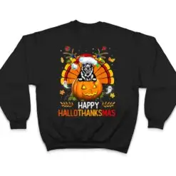 Elkhound Dog Happy Hallothanksmas Halloween Christmas T Shirt Elkhound Dog Happy Hallothanksmas Halloween Christmas T Shirt