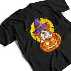 English Bulldog Witch Pumpkin Halloween Dog T Shirt English Bulldog Witch Pumpkin Halloween Dog T Shirt