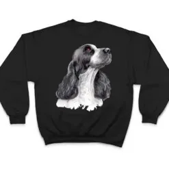 English Springer Spaniel Watercolor for Dog Owners T Shirt English Springer Spaniel Watercolor for Dog Owners T Shirt