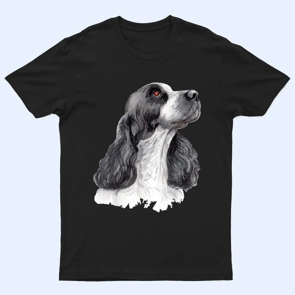 English Springer Spaniel Watercolor for Dog Owners T Shirt English Springer Spaniel Watercolor for Dog Owners T Shirt