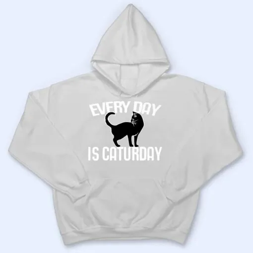 Every Day is Caturday black cat art cat people Premium T Shirt