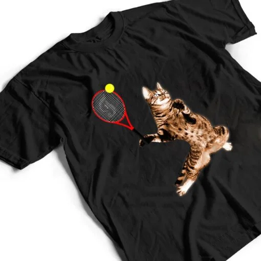 FUNNY TENNIS GAME T-SHIRT FUNNY CAT RACKET FOR MEN WOMEN T Shirt