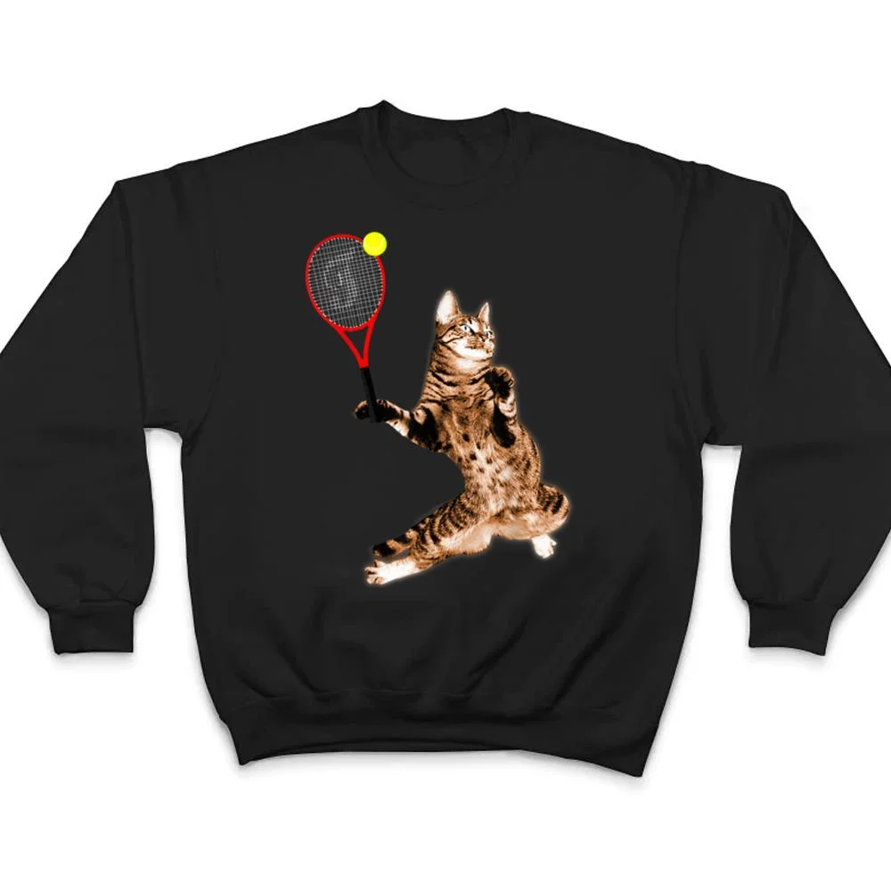 FUNNY-TENNIS-GAME-T-SHIRT-FUNNY-CAT-RACKET-FOR-MEN-WOMEN-T-Shirt-4 FUNNY TENNIS GAME T-SHIRT FUNNY CAT RACKET FOR MEN WOMEN T Shirt