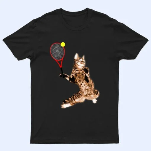 FUNNY TENNIS GAME T-SHIRT FUNNY CAT RACKET FOR MEN WOMEN T Shirt