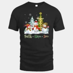 Faith hope love snowman jesus Funny Faith Lover God